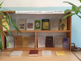 Книжная выставка в библиотеке.